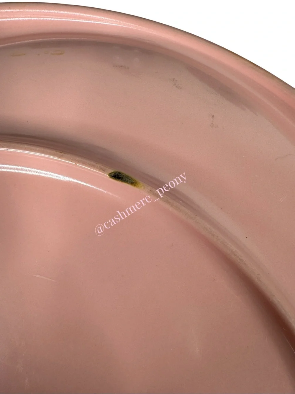 Vintage Boontonware Pink Plastic Plate 10